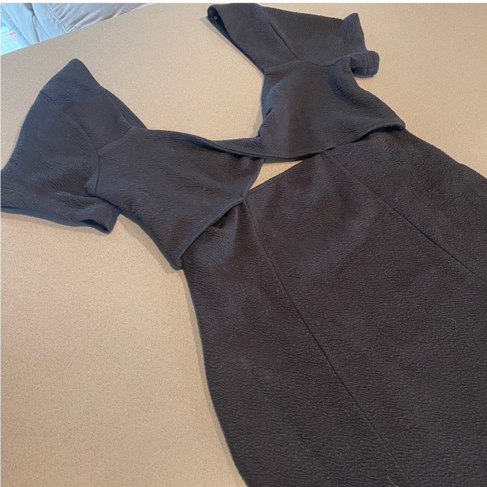 Maeve by Anthropologie Black A-Line Mini Dress Size M - Picture 6 of 8